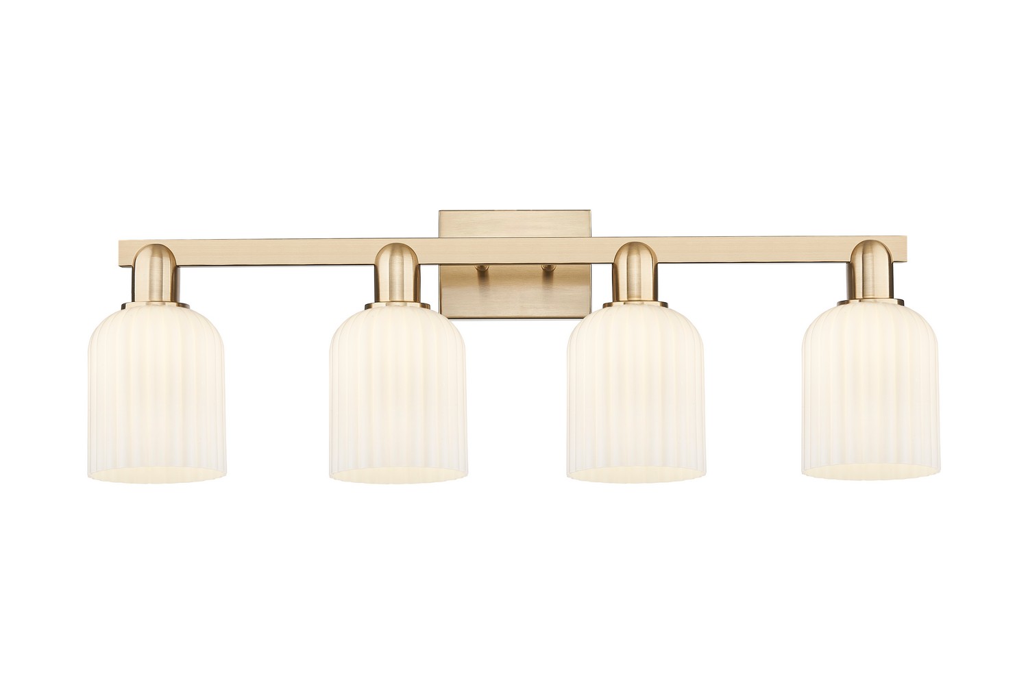 Four Light Bath Vanity by Innovations - Arcadia Collection, Champagne Bronze Finish - 716-4W-CB-G559-5GWH