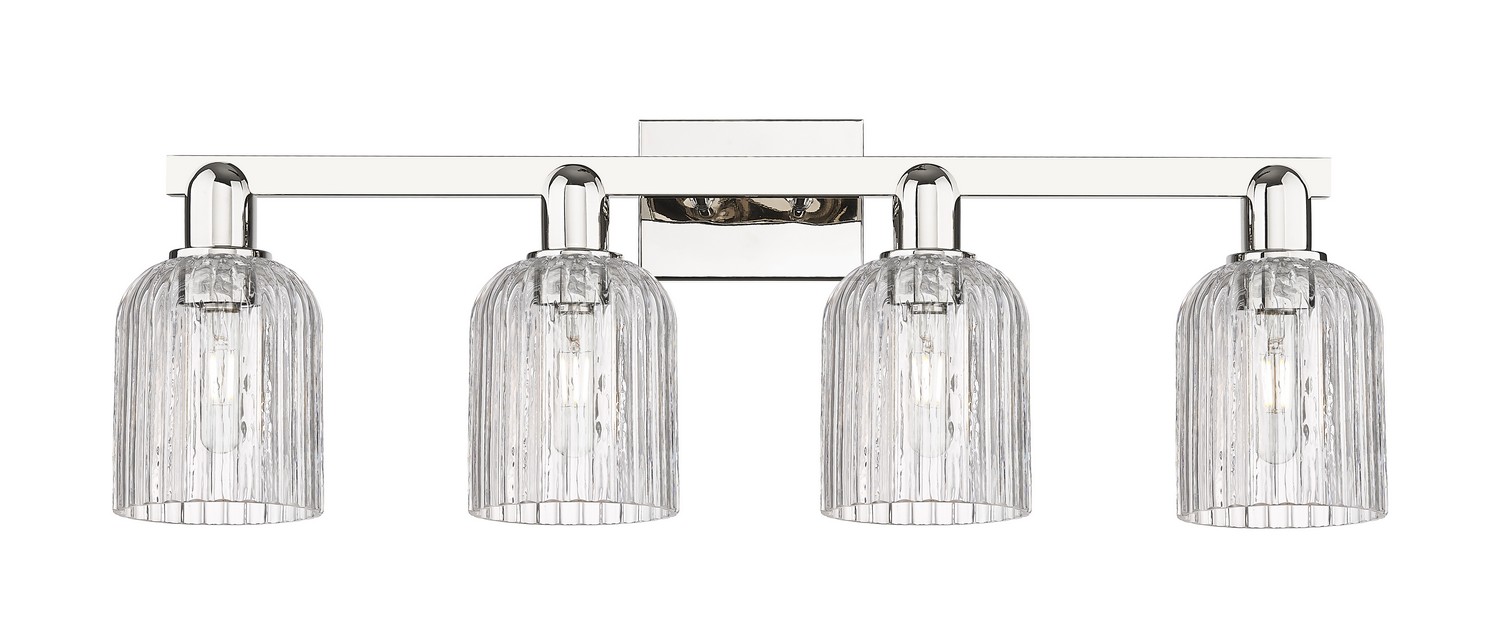 Four Light Bath Vanity by Innovations - Arcadia Collection, Polished Nickel Finish - 716-4W-PN-G559-5CL
