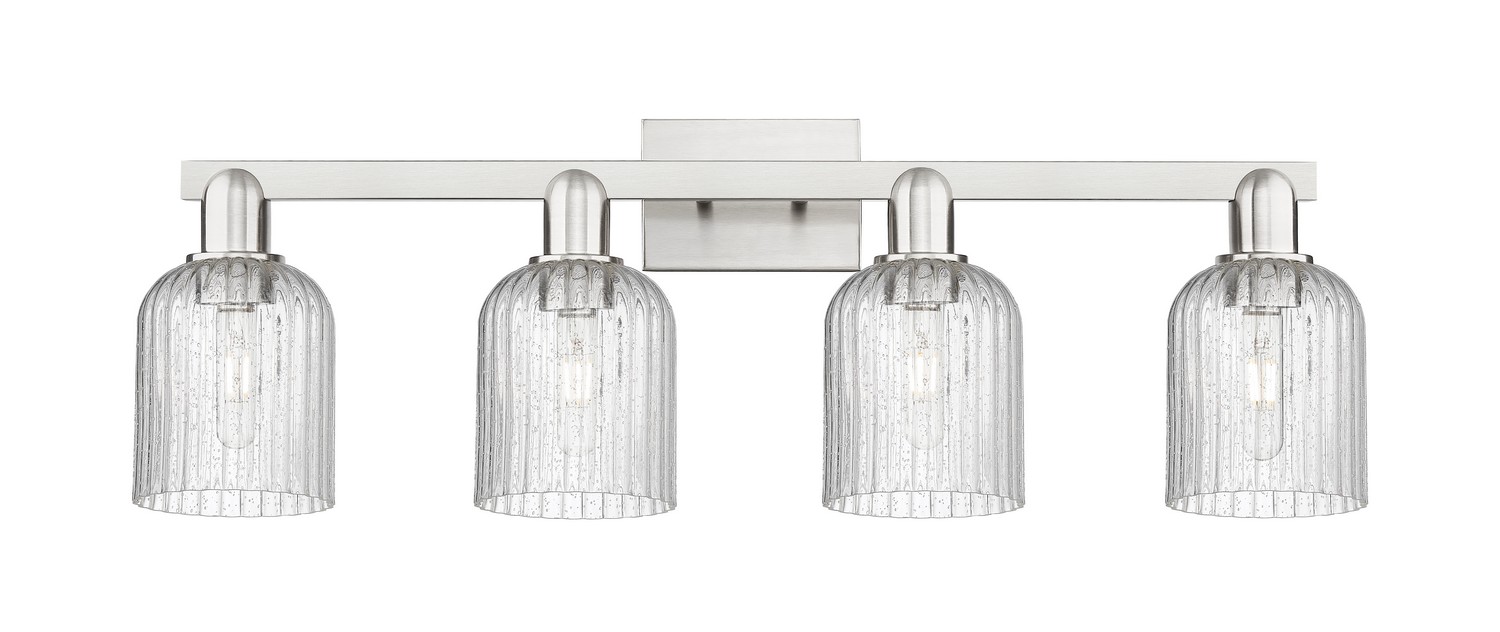 Four Light Bath Vanity by Innovations - Arcadia Collection, Brushed Satin Nickel Finish - 716-4W-SN-G559-5SDY