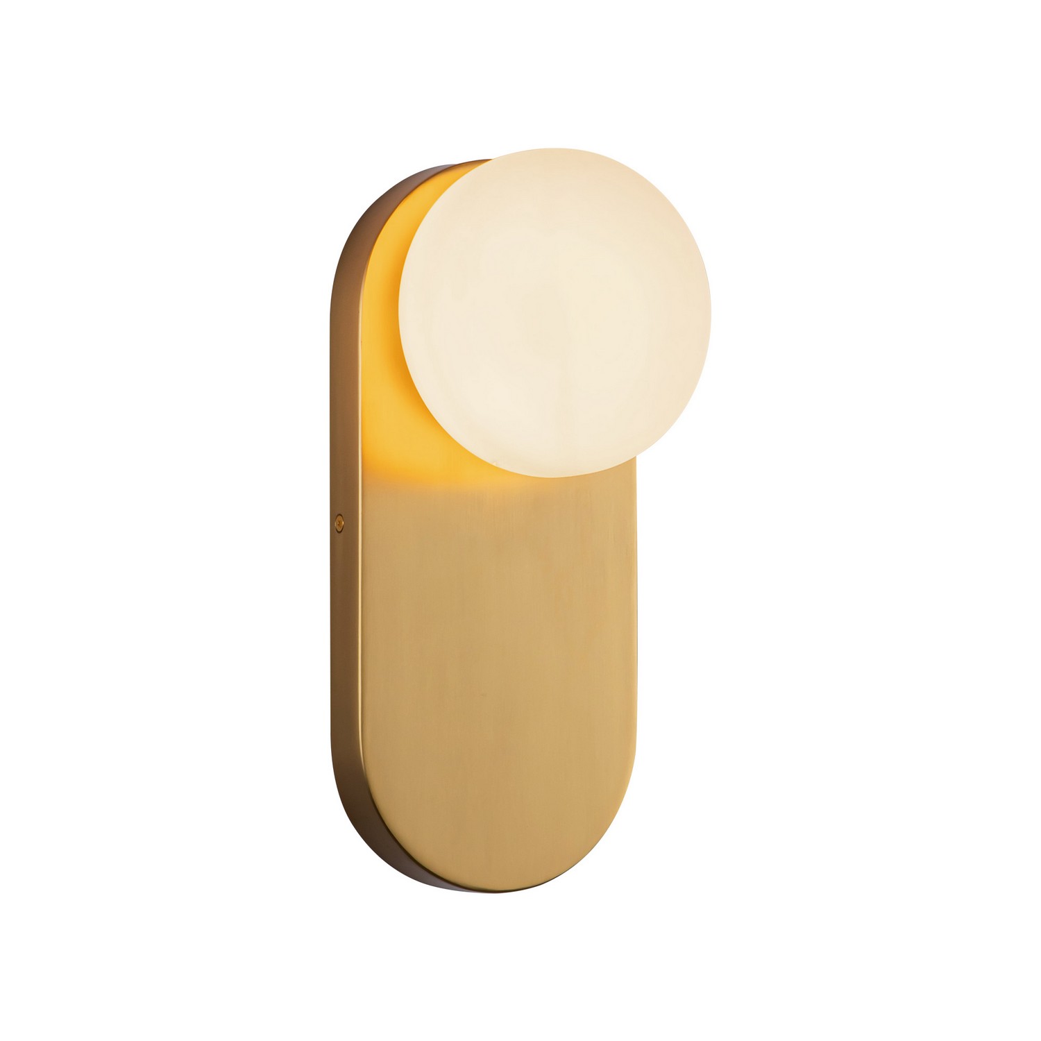 Photos - Chandelier / Lamp Alora Brushed Gold Opal Glass Bathroom Vanity Light from the Ariel Collection WV425112BGOP