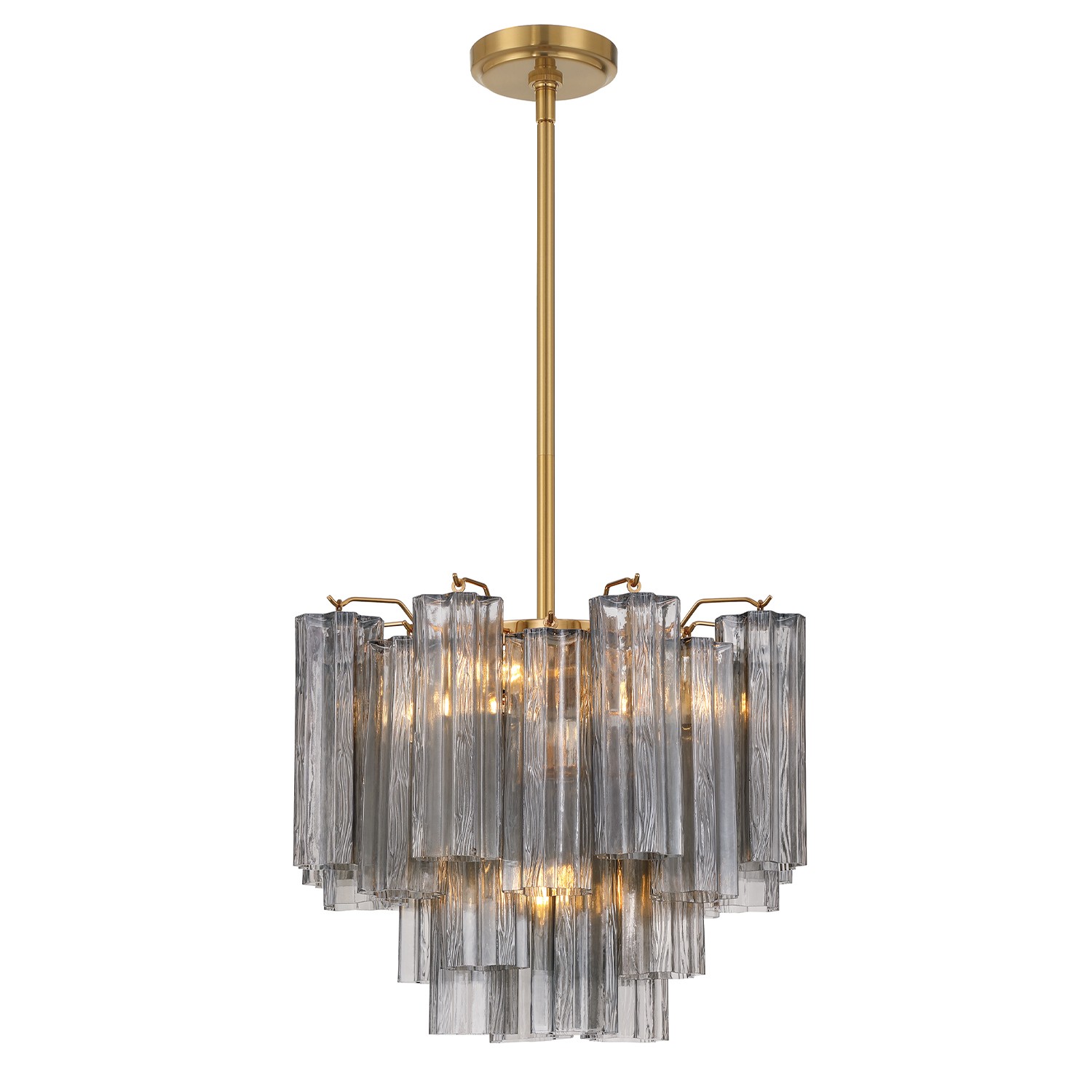 Four Light Mini Chandelier by Crystorama - Addis Collection, Aged Brass Finish - ADD-300-AG-SM