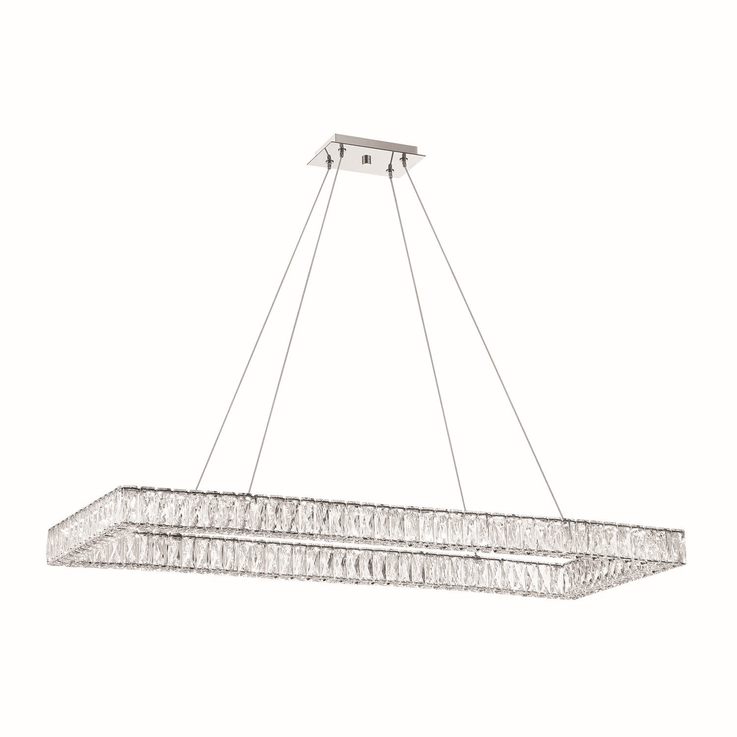 LED Chandelier by Crystorama - Kinsley Collection, Polished Chrome Finish - ED3565001CH