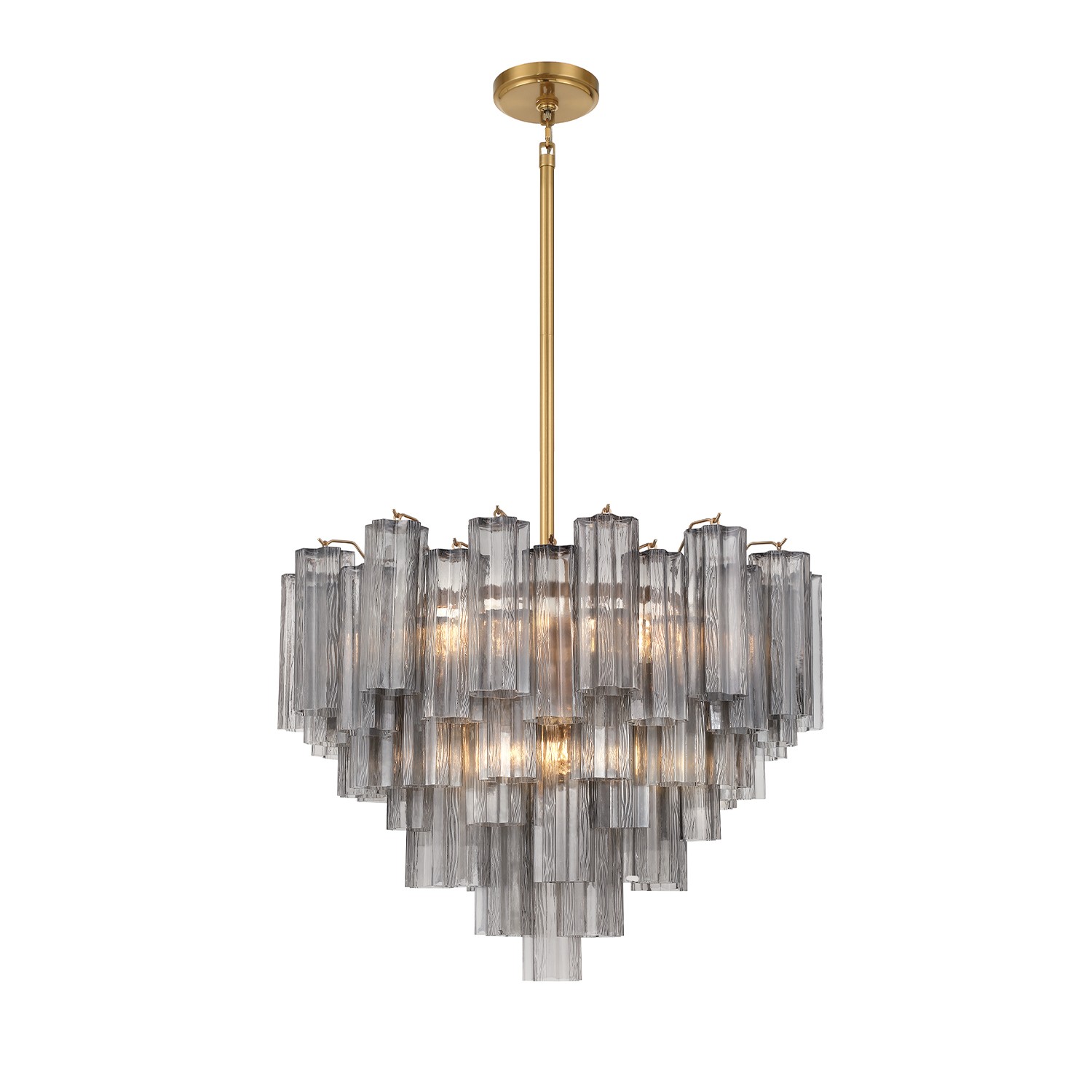 12 Light Chandelier by Crystorama - Addis Collection, Aged Brass Finish - ADD-312-AG-SM
