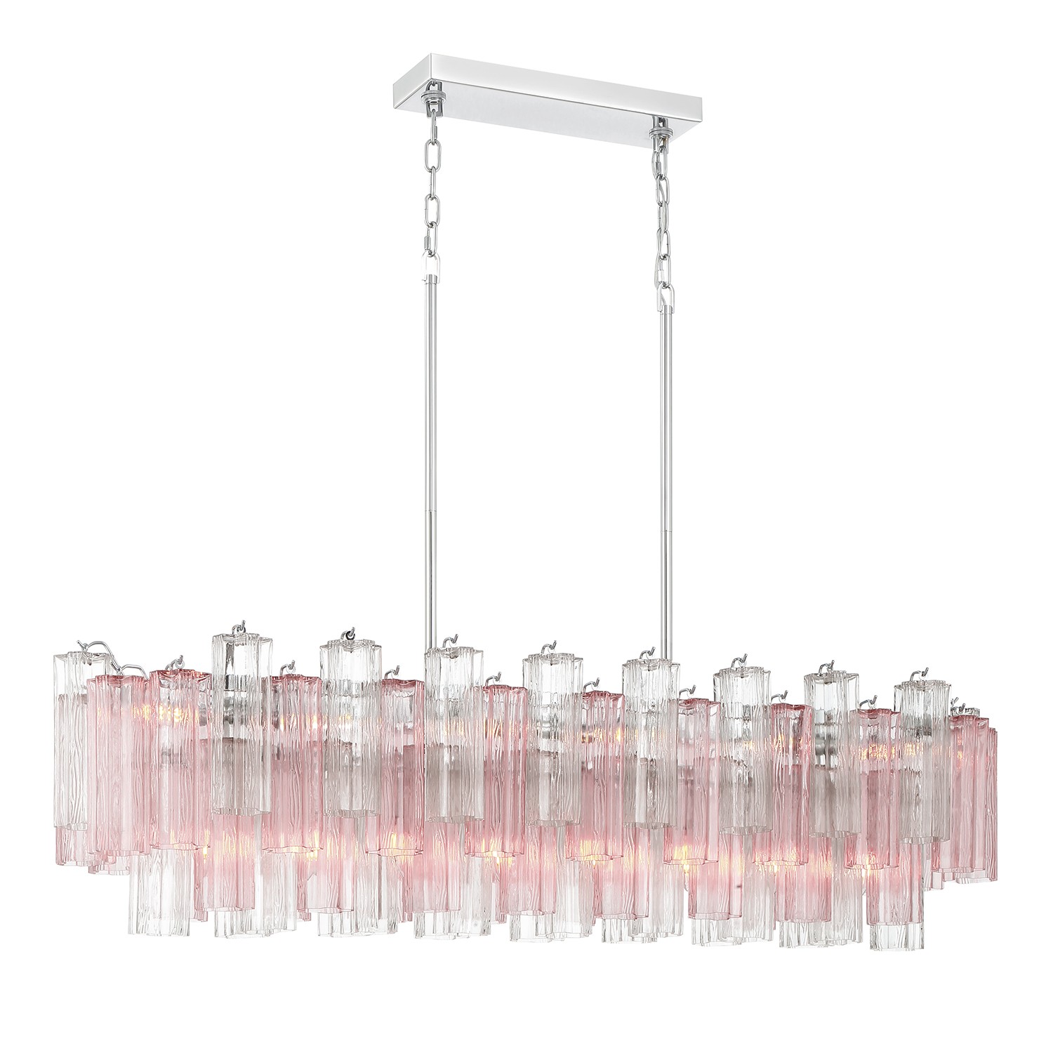 Photos - Chandelier / Lamp Addis Crystorama Polished Chrome Linear Chandelier from the  Collection ADD-317-CH-SP 