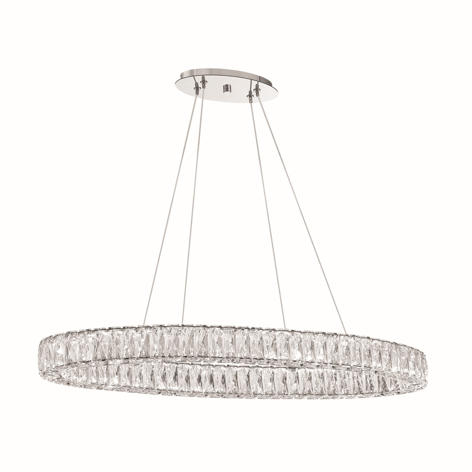 LED Chandelier by Crystorama - Kinsley Collection, Polished Chrome Finish - ED3563901CH