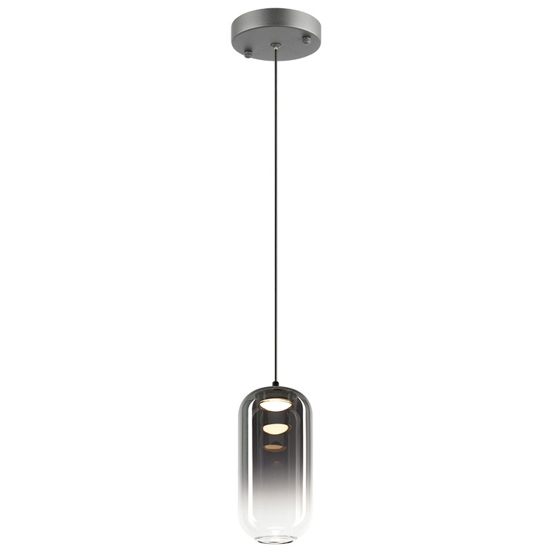 Matteo Lighting C37411MBSM Refrax LED 3.88 inch Matte Black Pendant Ceiling Light