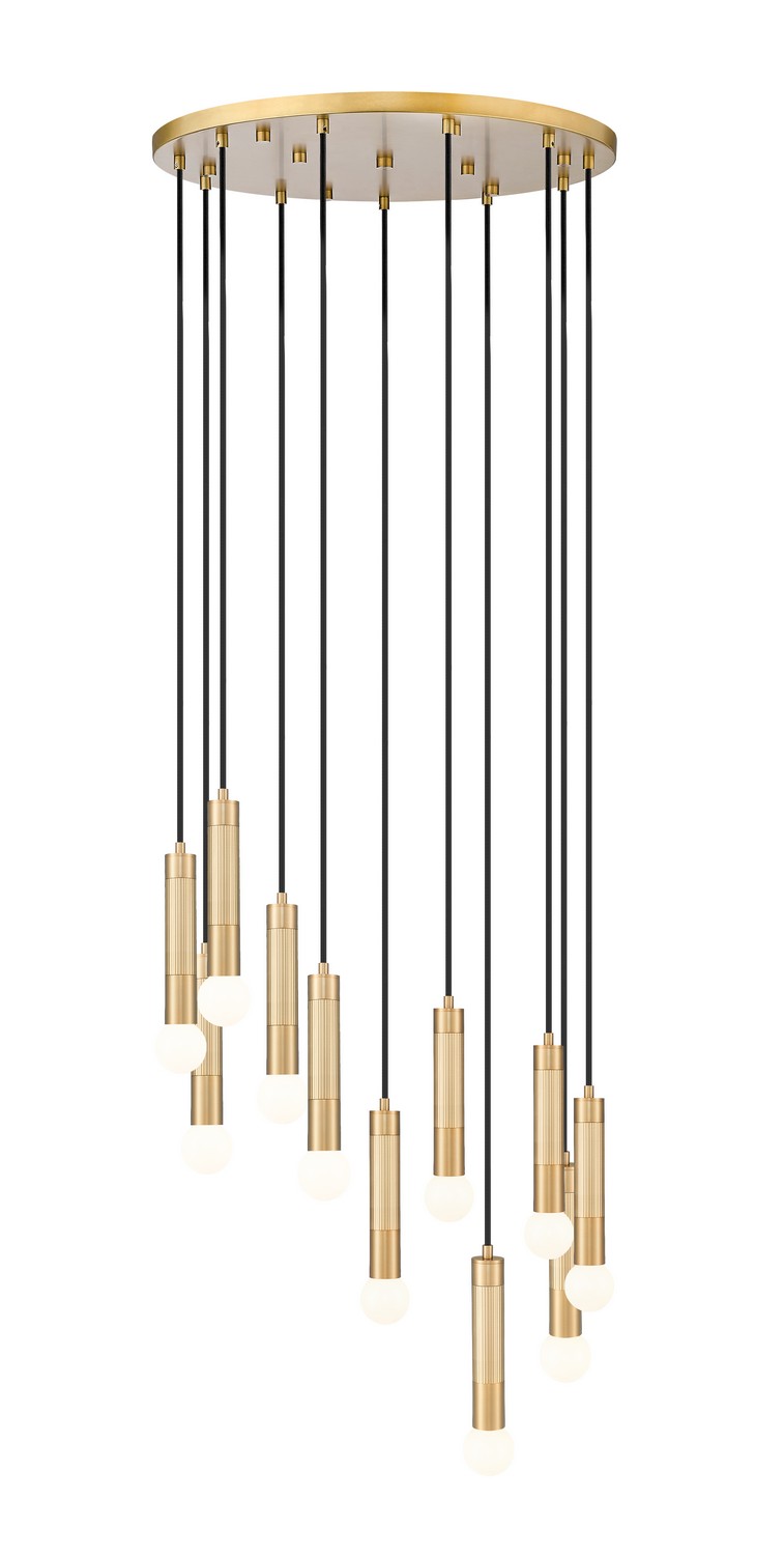 11 Light Chandelier by Z-Lite - Stari Collection, Modern Gold Finish - 1956P-11R-MGLD