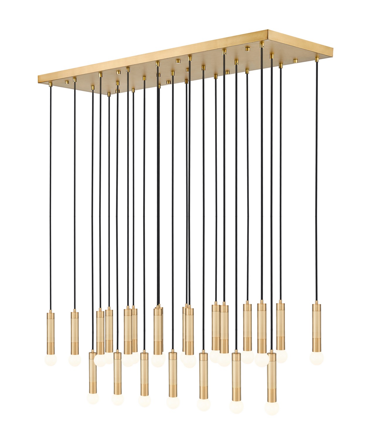 23 Light Linear Chandelier by Z-Lite - Stari Collection, Modern Gold Finish - 1956P-23L-MGLD