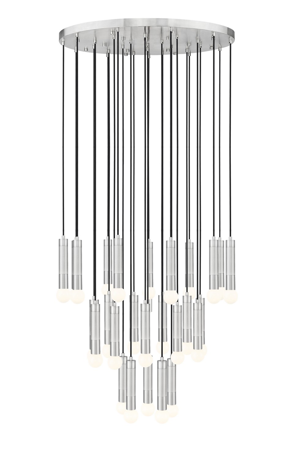27 Light Chandelier by Z-Lite - Stari Collection, Brushed Nickel Finish - 1956P-27R-BN