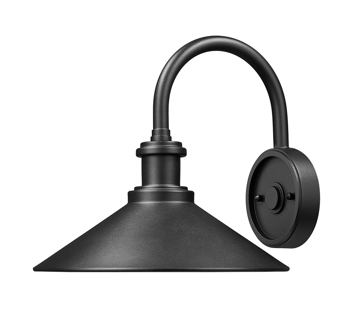 One Light Outdoor Wall Mount by Z-Lite - RLM Collection, Sand Black Finish - 5021M-BK