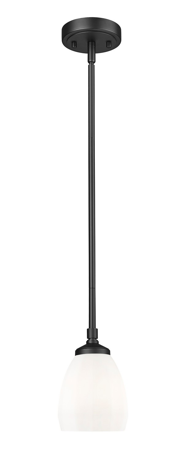 Photos - Chandelier / Lamp Wide Z-Lite Oren 1-Light Pendant in Matte Black 7004P5-MB