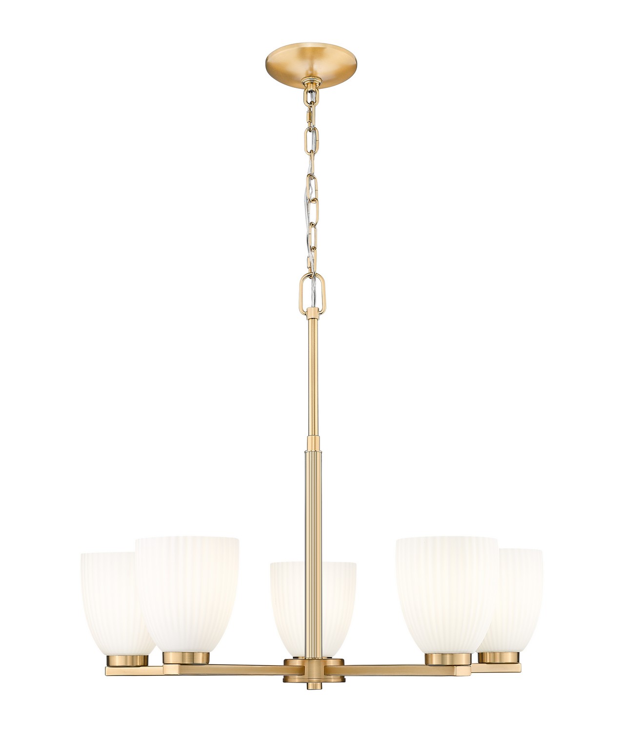 Five Light Chandelier by Z-Lite - Naya Collection, Modern Gold Finish - 7518-5MGLD