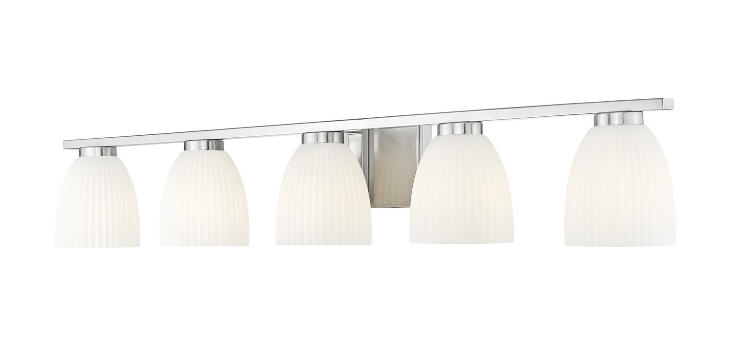 Five Light Vanity by Z-Lite - Naya Collection, Brushed Nickel Finish - 7518-5V-BN