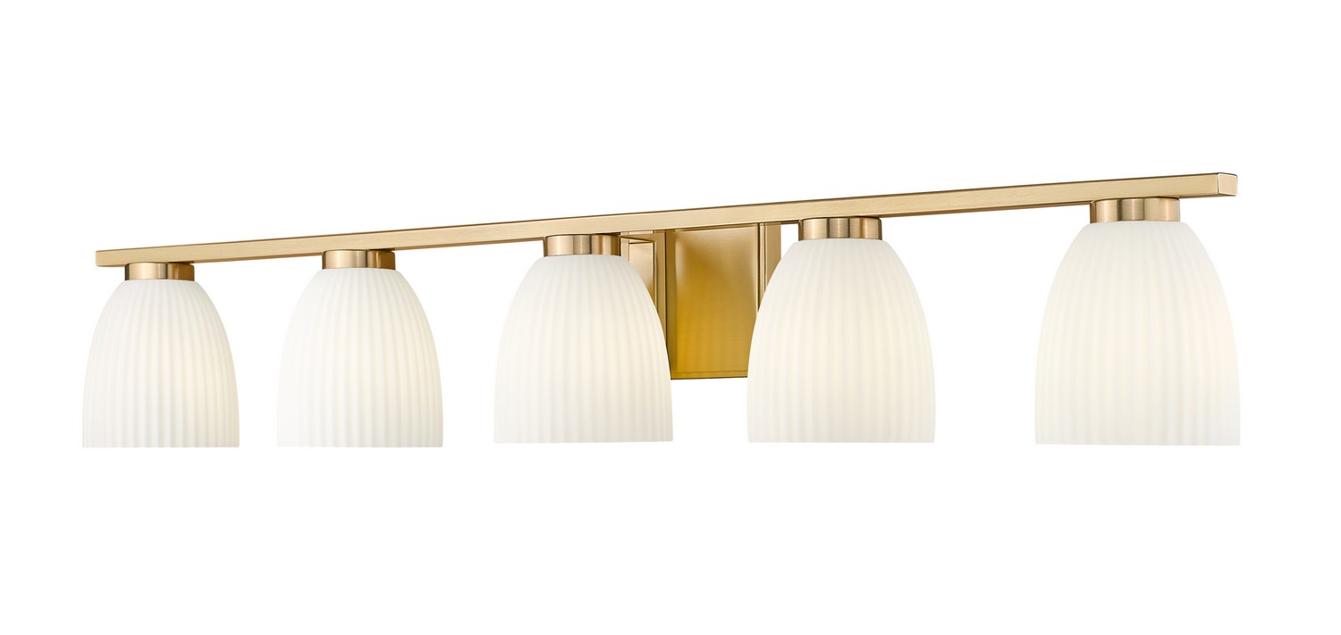 Five Light Vanity by Z-Lite - Naya Collection, Modern Gold Finish - 7518-5V-MGLD