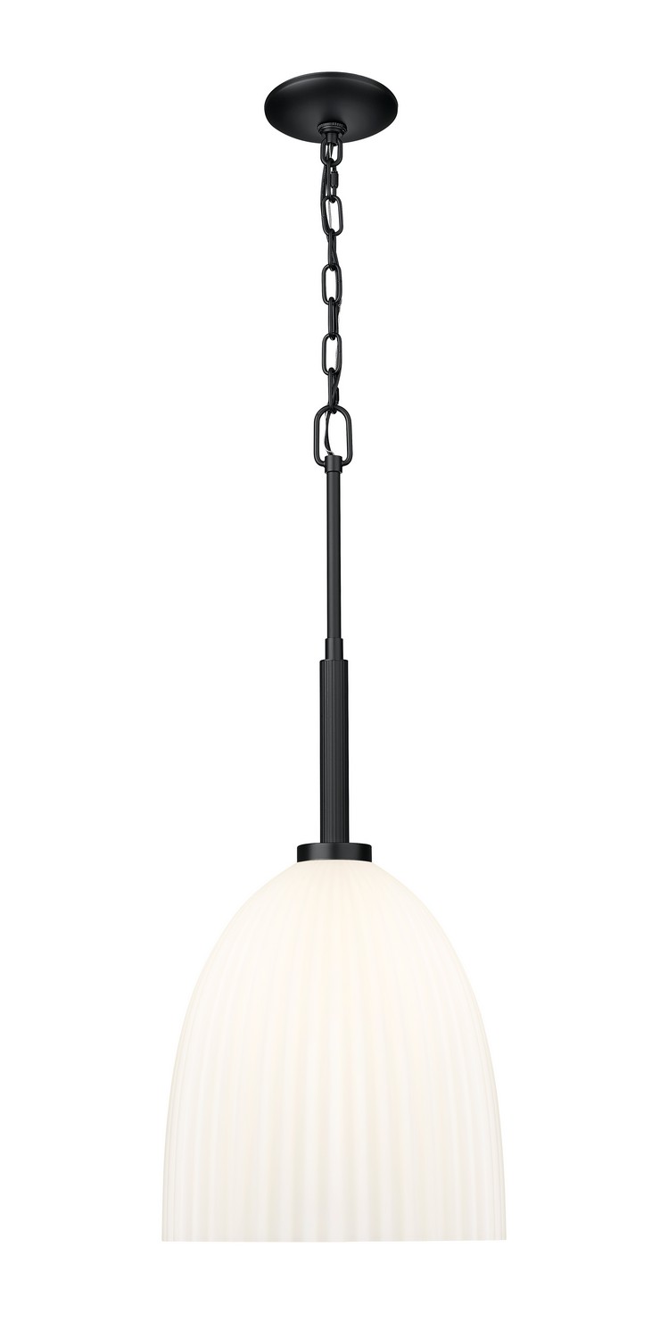 One Light Pendant by Z-Lite - Naya Collection, Matte Black Finish - 7518P11-MB