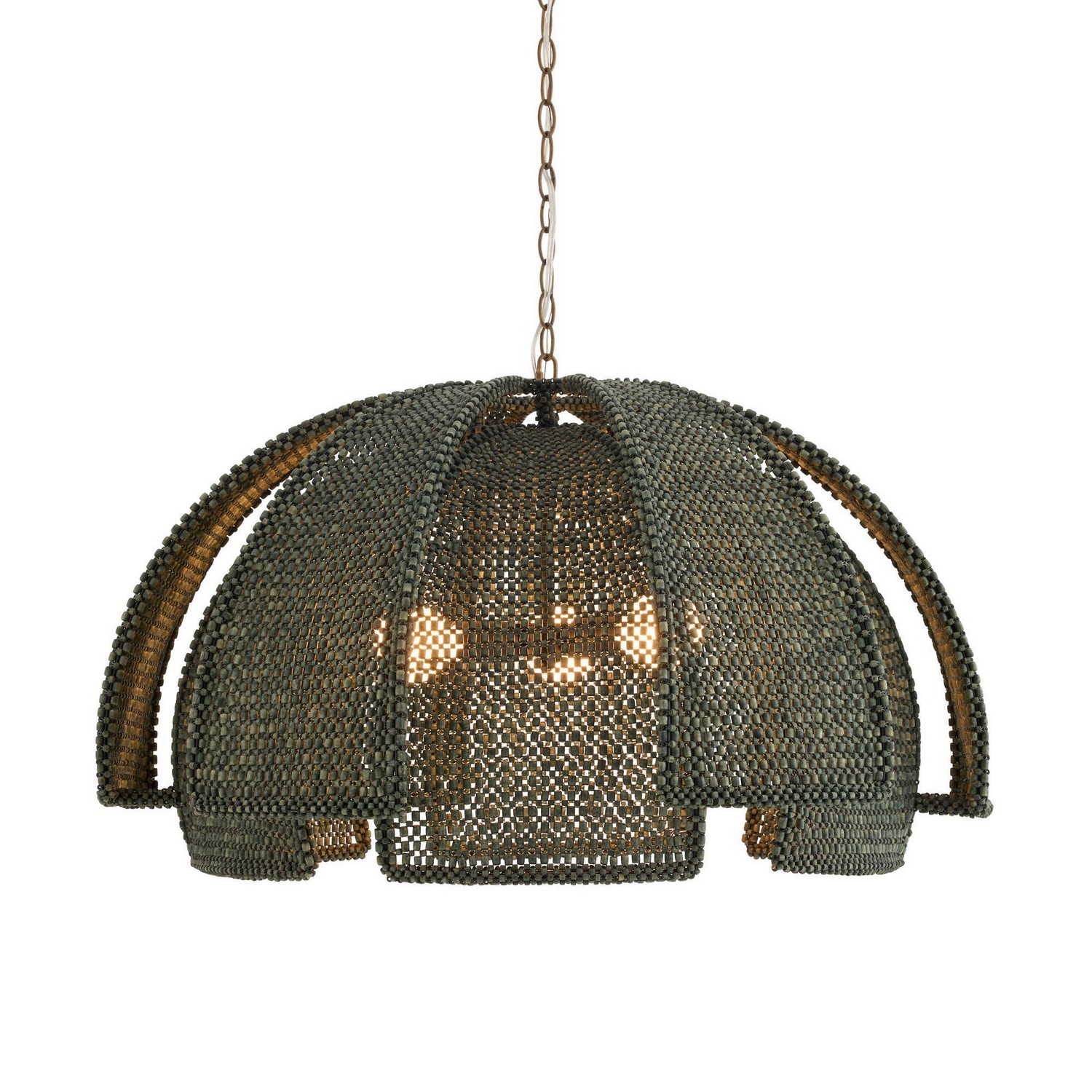 Photos - Chandelier / Lamp Wide Arteriors Eucalyptus Stain Pendant from the Kamari Collection DMS23 