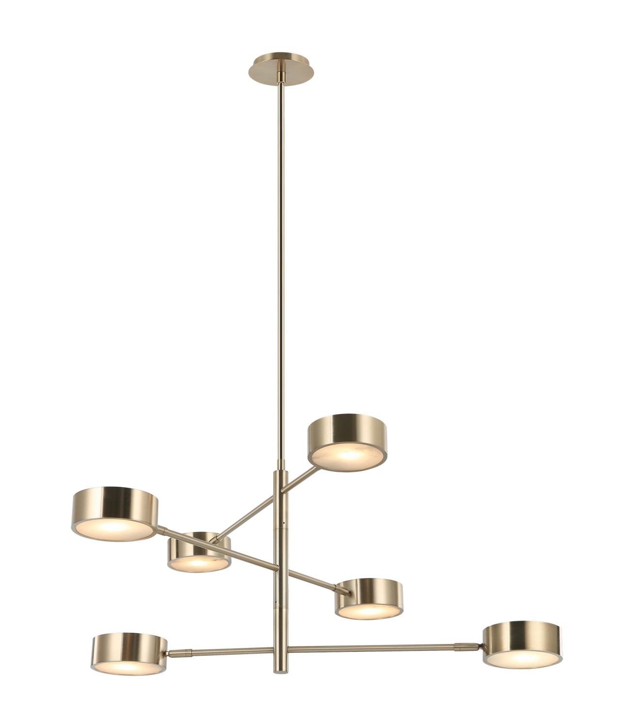 Champagne Gold LED Pendant from the Weatherton Collection