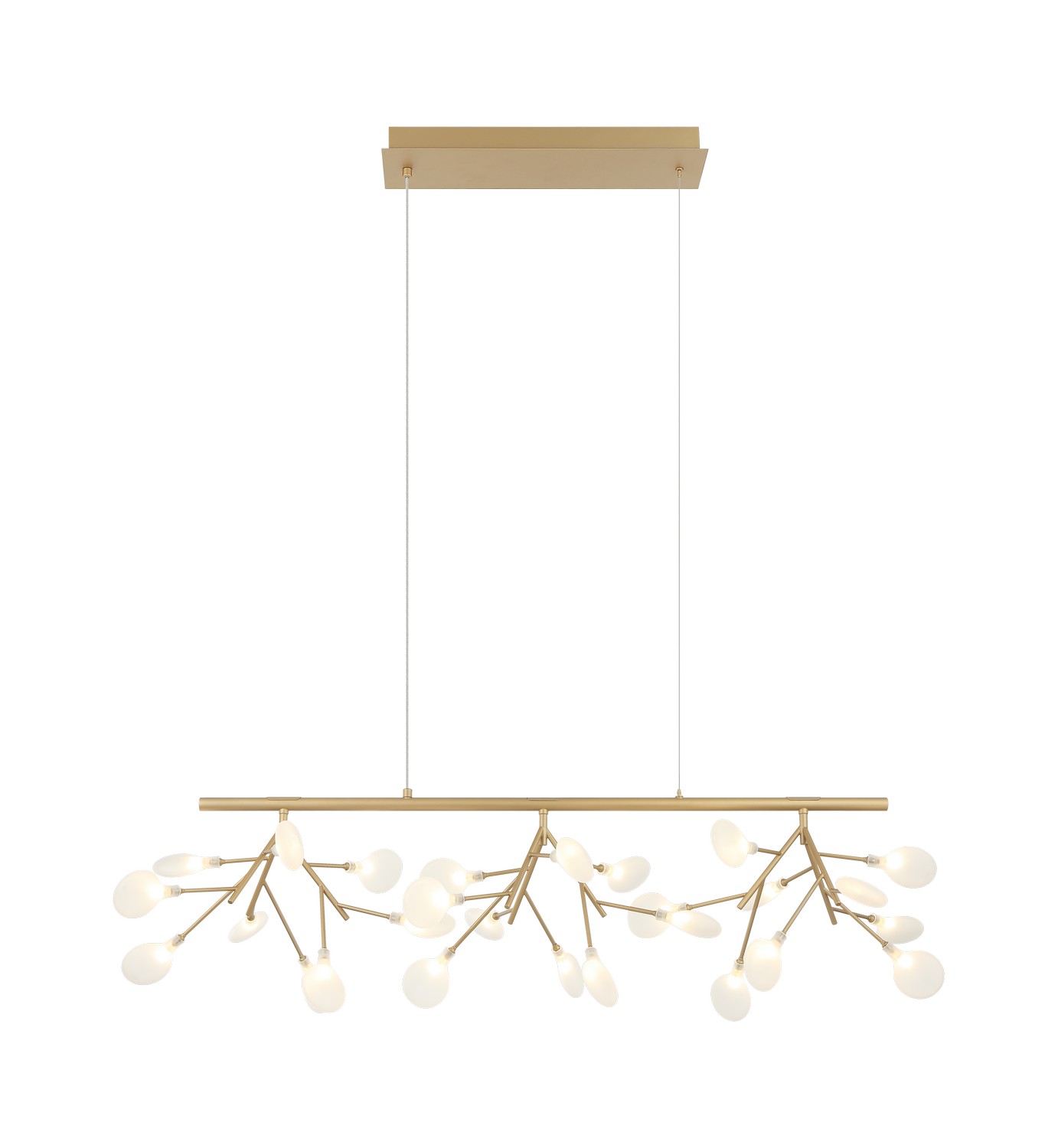 Matteo Lighting C69846GL Hydrangea Bloom 27 Light 18 inch Gold Pendant Ceiling Light