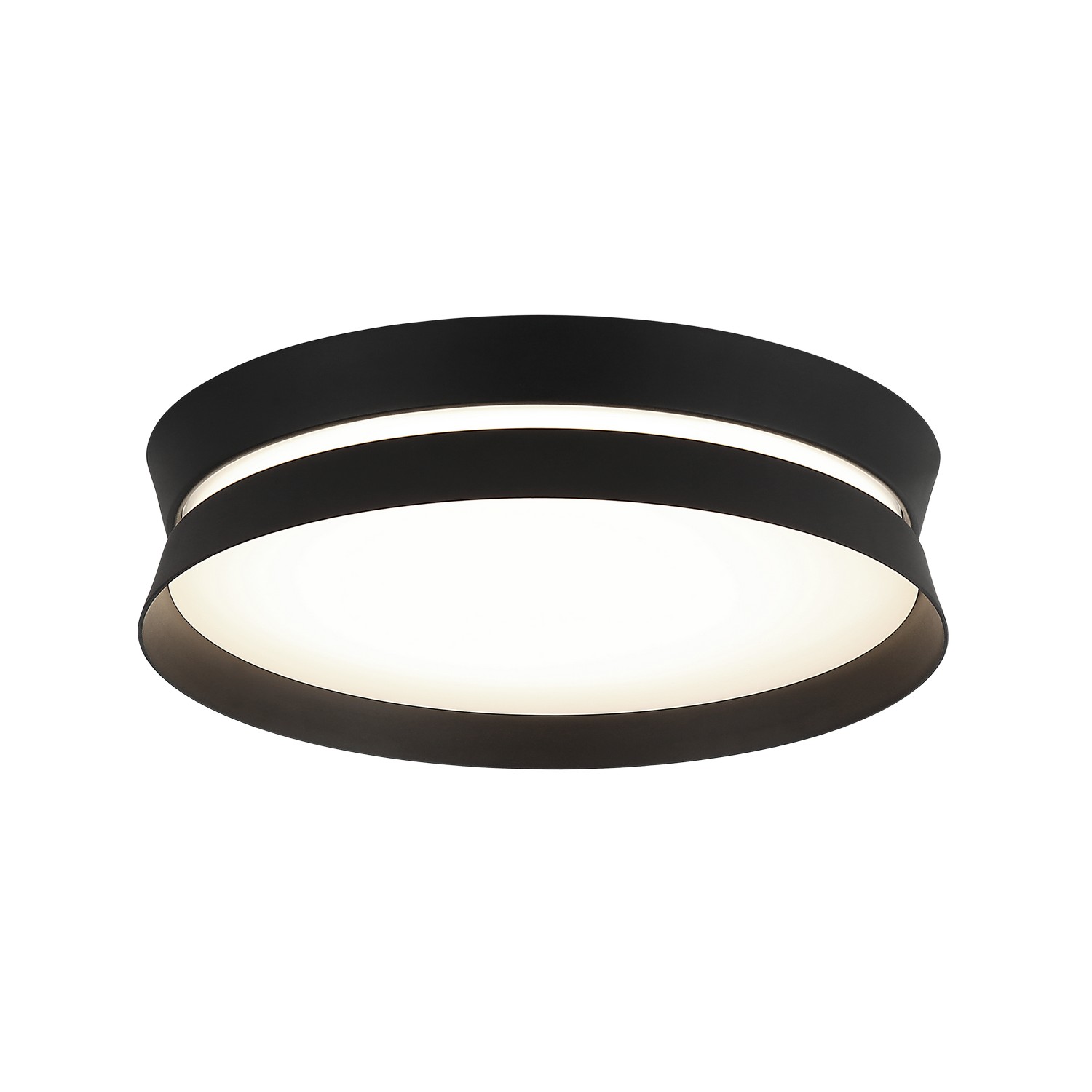 Matteo Lighting M18812MB Greyson LED 12 inch Matte Black Flush Mount Ceiling Light