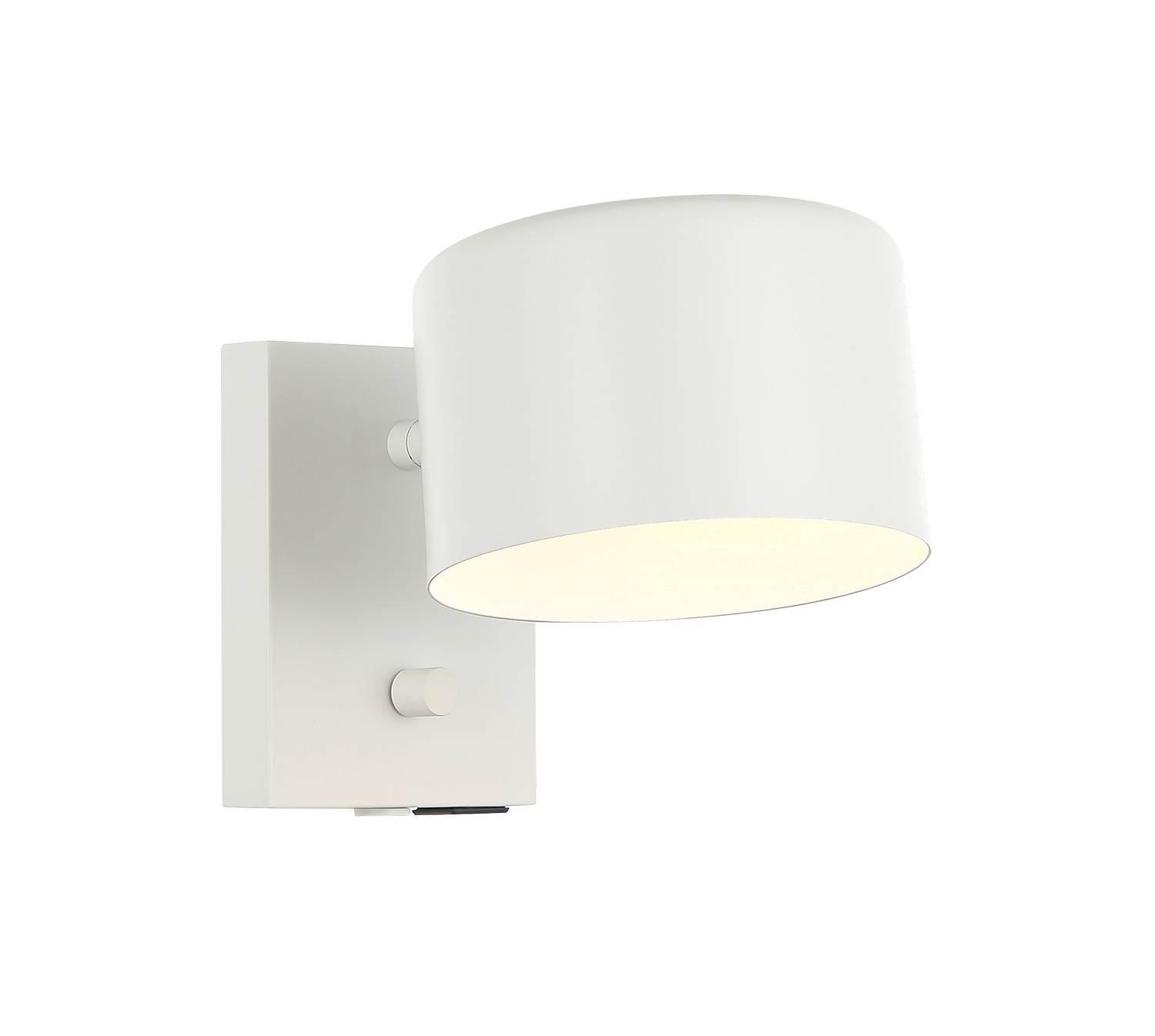 Matteo Lighting S16601WH Clinton 1 Light 6 inch White Wall Sconce Wall Light