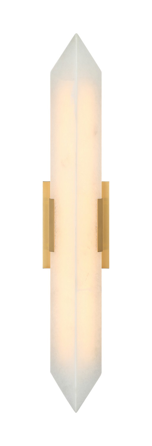 Matteo Lighting S18730AG Rigio LED 5.5 inch Aged Gold Brass Wall Sconce Wall Light