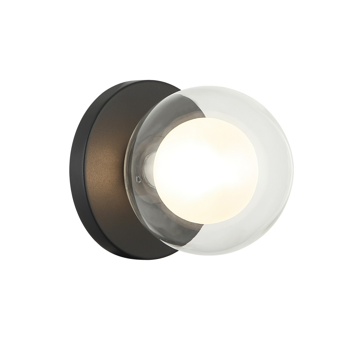 Matte Black Led Wall Sconce Ceiling Mount From The Solaris Collection-image