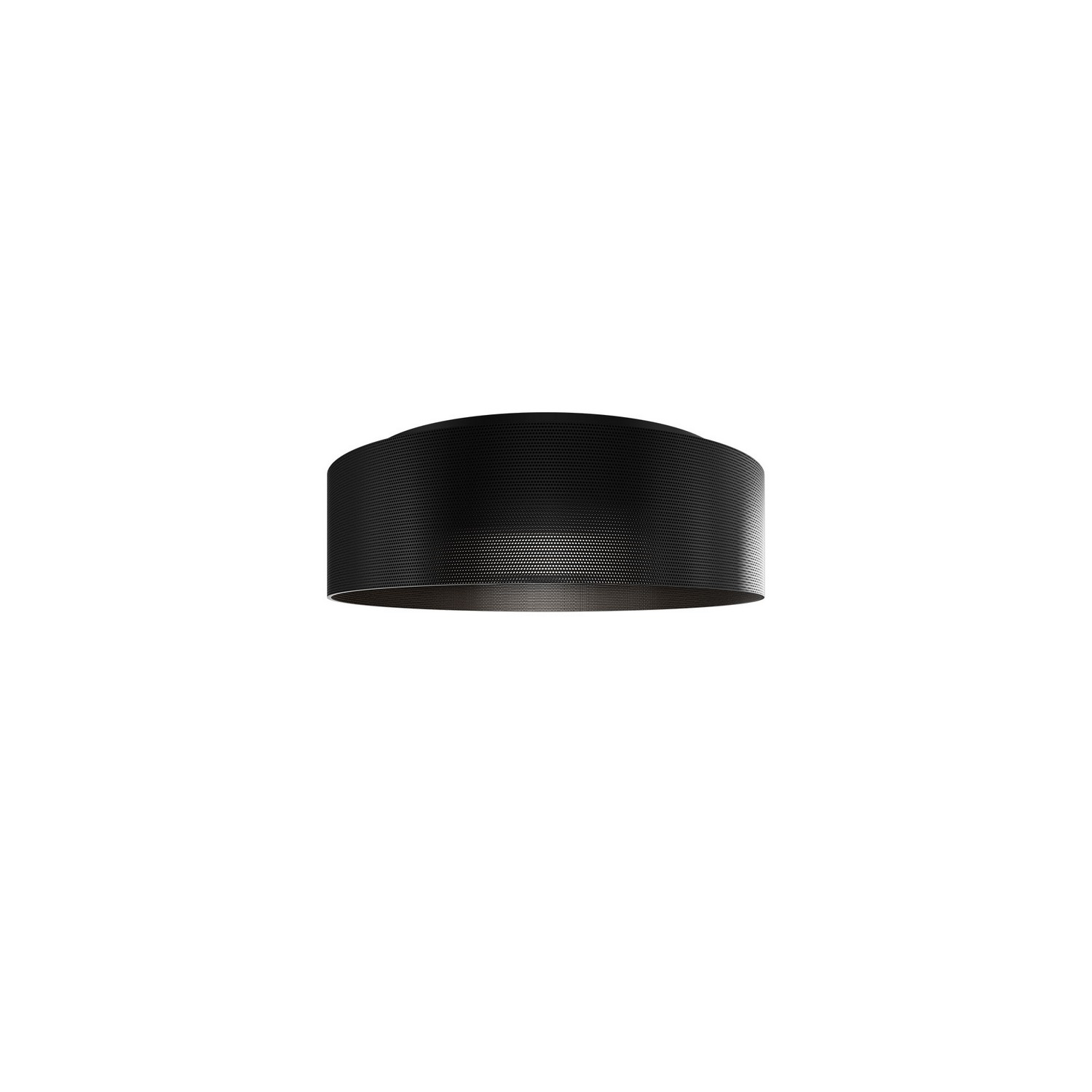 Photos - Chandelier / Lamp WAC Lighting Black LED Flush Mount from the Grille Collection FM-57512-30-BK