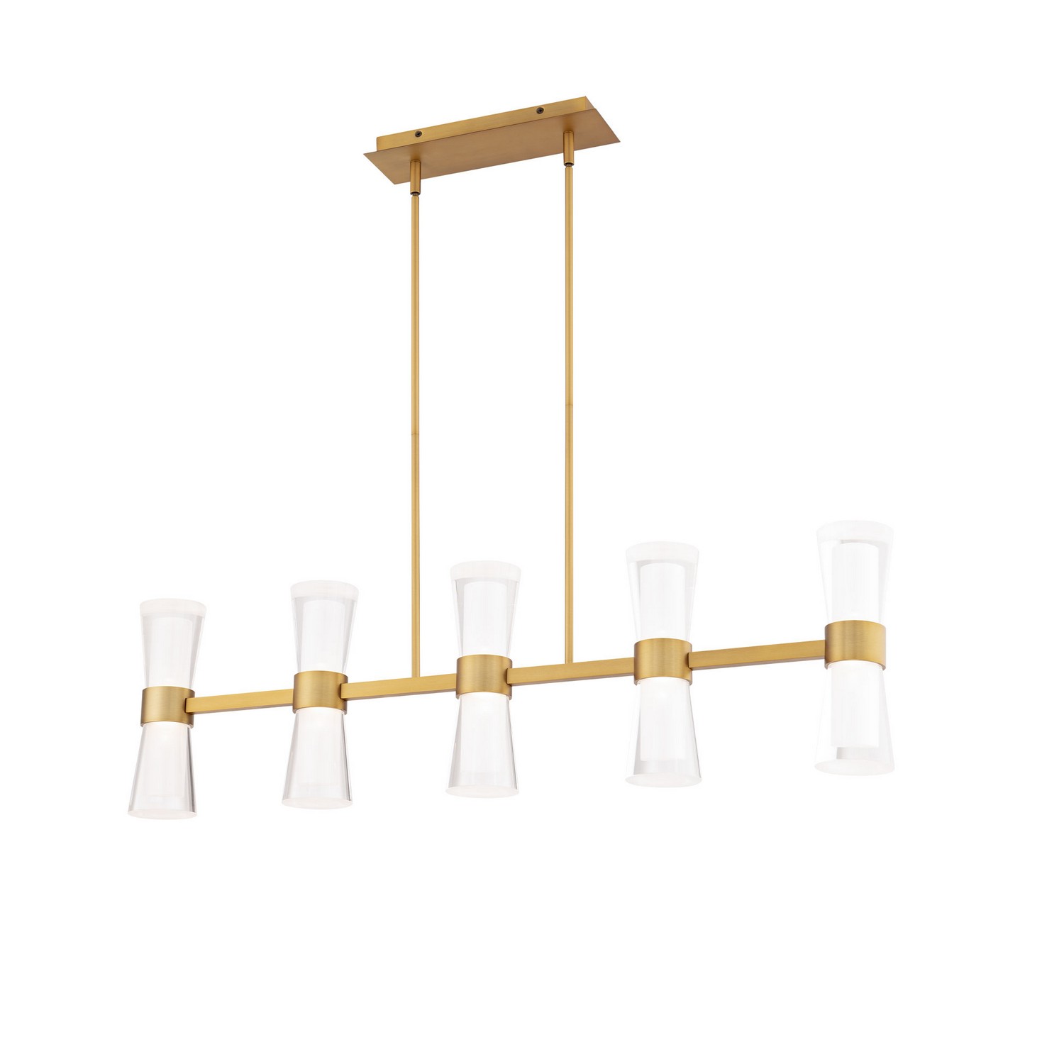 Aged Brass Led Pend… - image