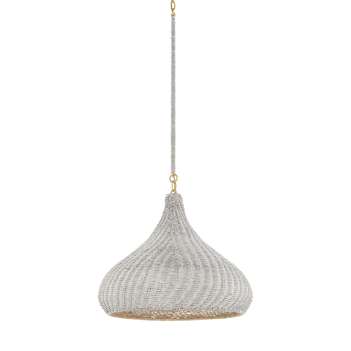 Photos - Chandelier / Lamp Wide Hudson Valley Aged Brass Pendant from the Hampstead Collection 4820-AGB 