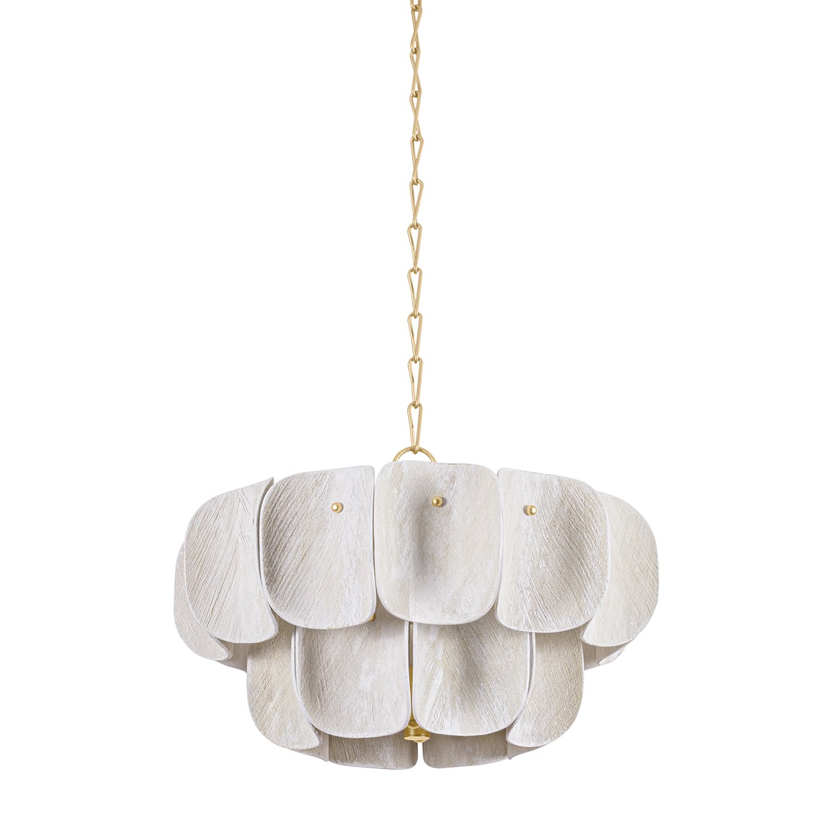 Photos - Chandelier / Lamp Hudson Valley Vintage Gold Leaf Chandelier from the Amalfi Collection 6624-VGL