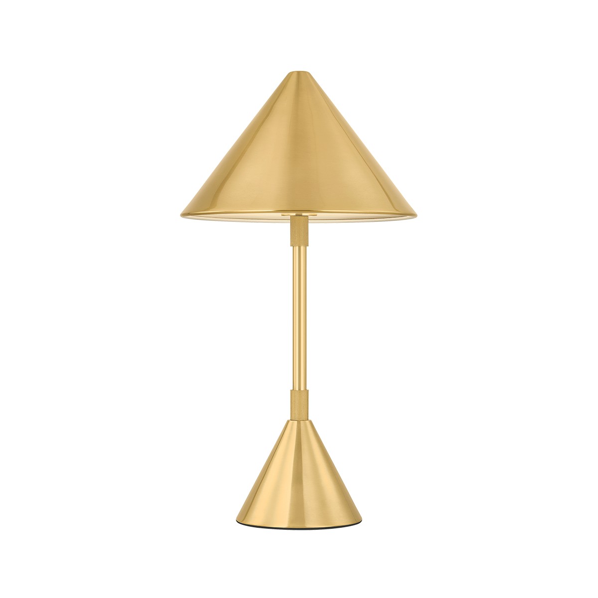 Aged Brass Led Tabl… - image