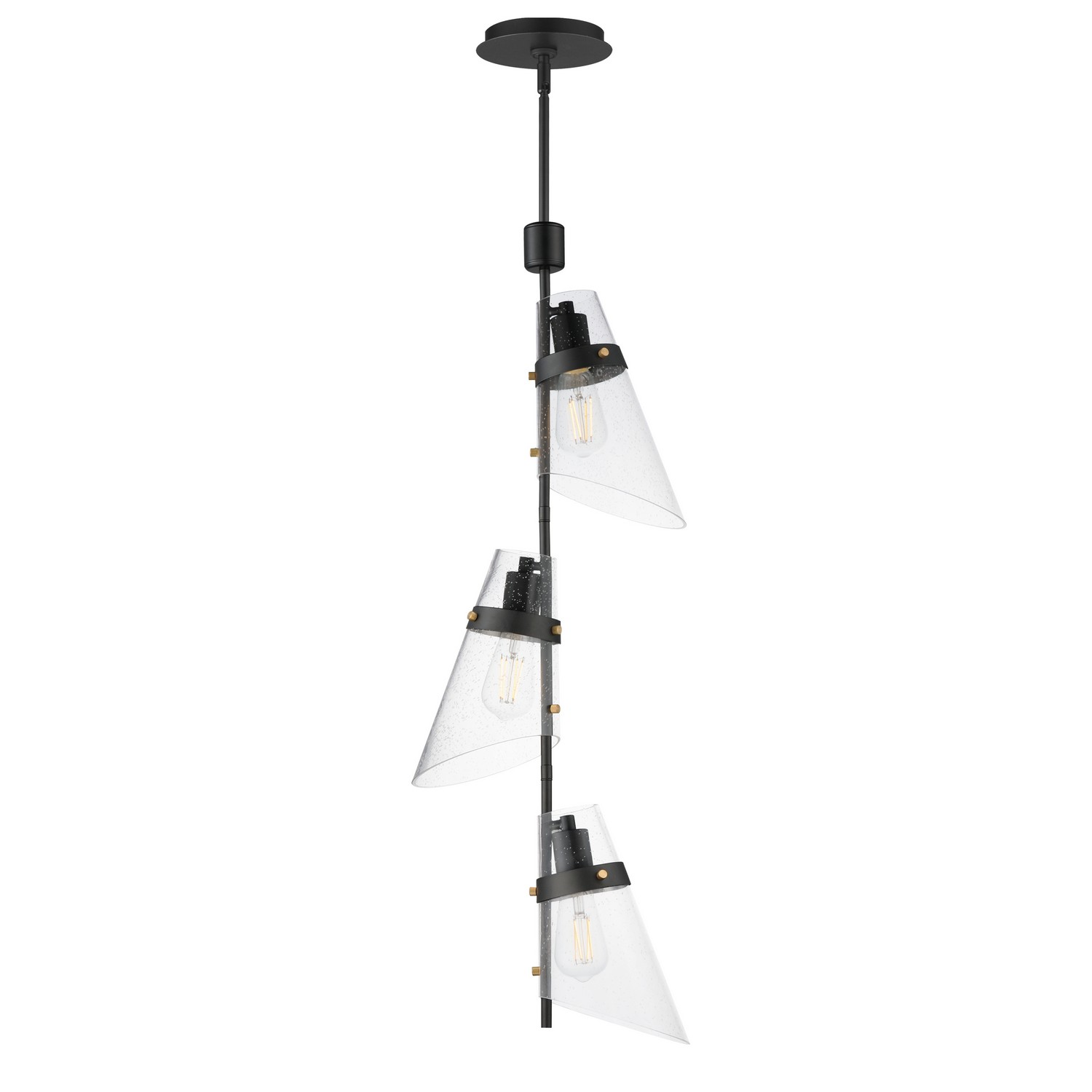 Photos - Chandelier / Lamp MAXIM Lighting Dark Bronze Antique Brass Pendant from the Finch Collection 21723CDDBZAB
