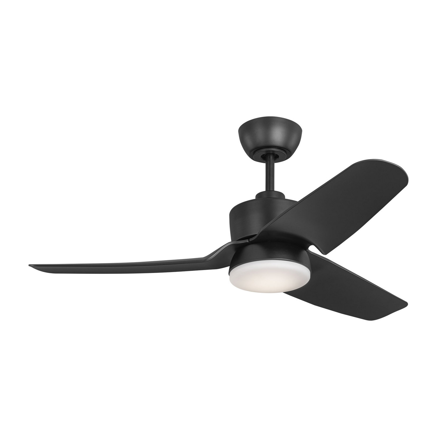 Photos - Chandelier / Lamp Comfort Visual  Fan Midnight Black 44" Ceiling Fan from the Colgin 44 LED Collection 3CGR44MBKD 