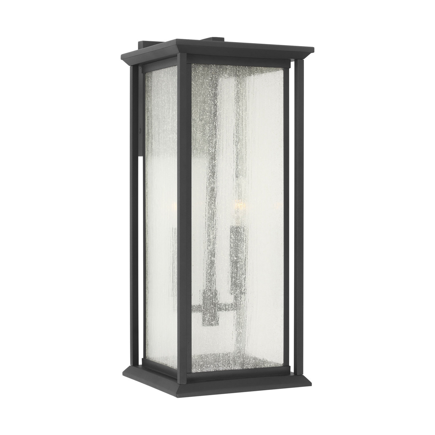 Photos - Chandelier / Lamp Generation Lighting Textured Black Lantern from the Audley Collection GLO1222TXB