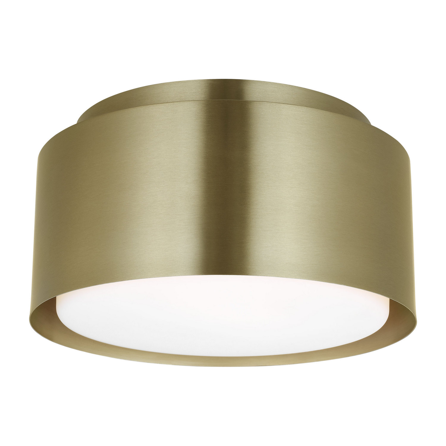 Satin Brass Flush Mount from the Dartmore Collection