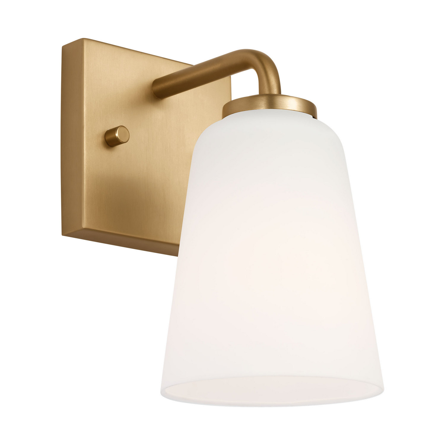 Generation Lighting GLV1051SB Miles 1 Light 4.5 inch Satin Brass Vanity Light Wall Light, Small