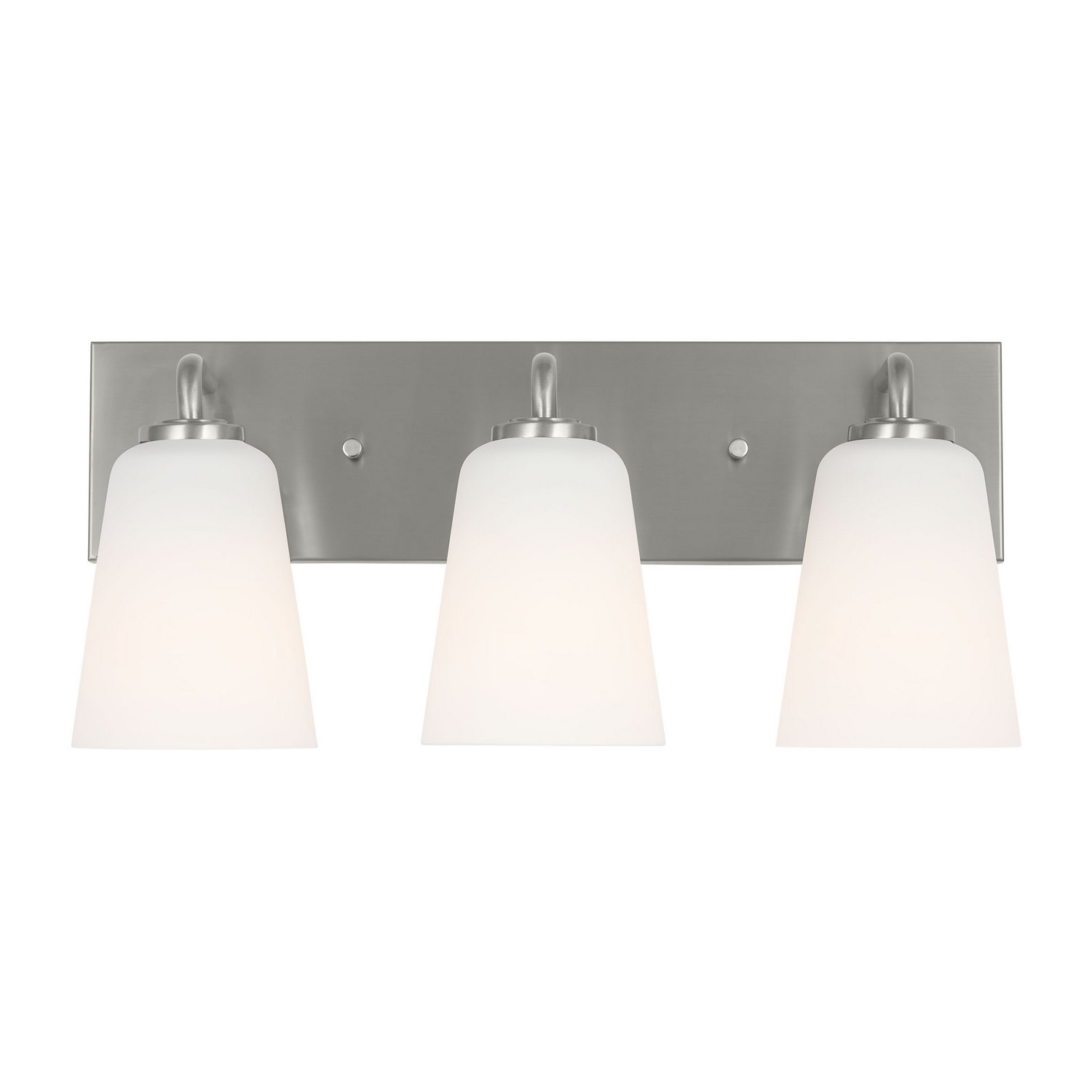 Generation Lighting GLV1053BS Miles 3 Light 18 inch Brushed Nickel Vanity Light Wall Light, Large