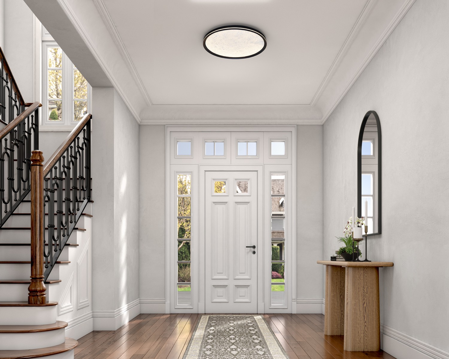 Black Led Flush Mou… - image