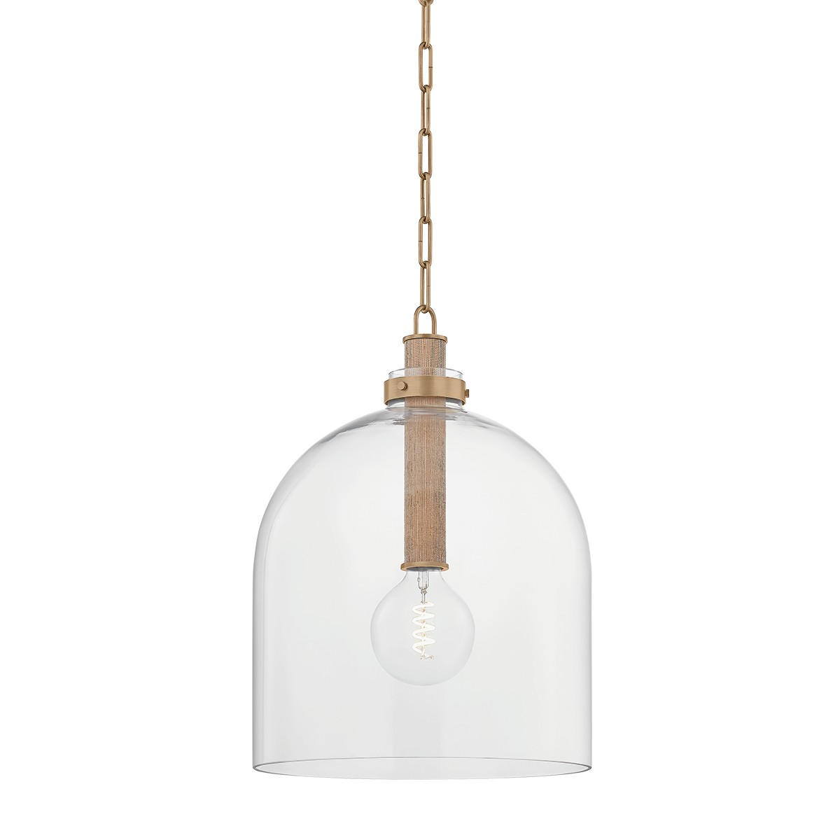 Patina Brass Pendant from the Kori Collection