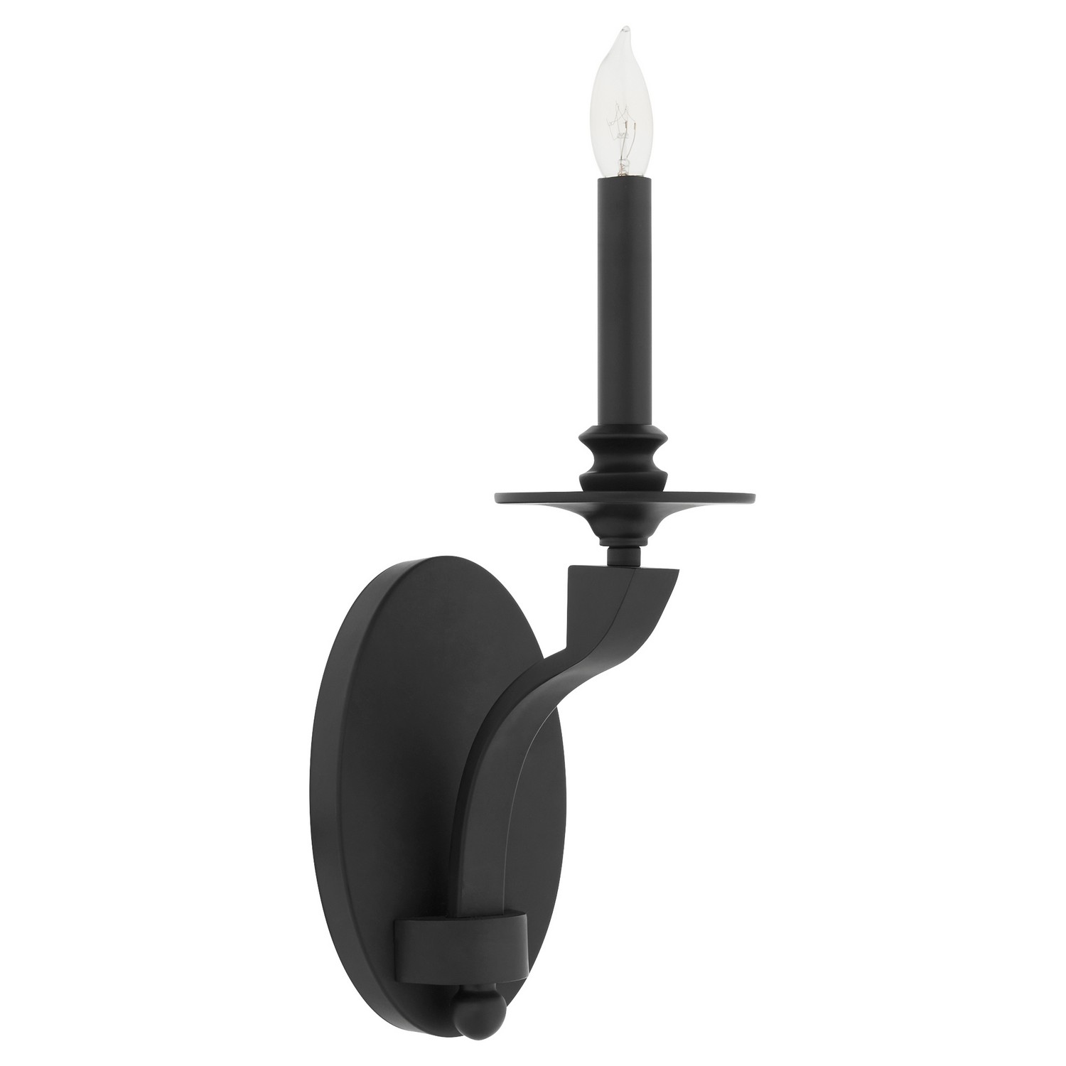 Photos - Chandelier / Lamp Quorum International Matte Black Wall Mount from the Chantelle Collection 5240-1-59