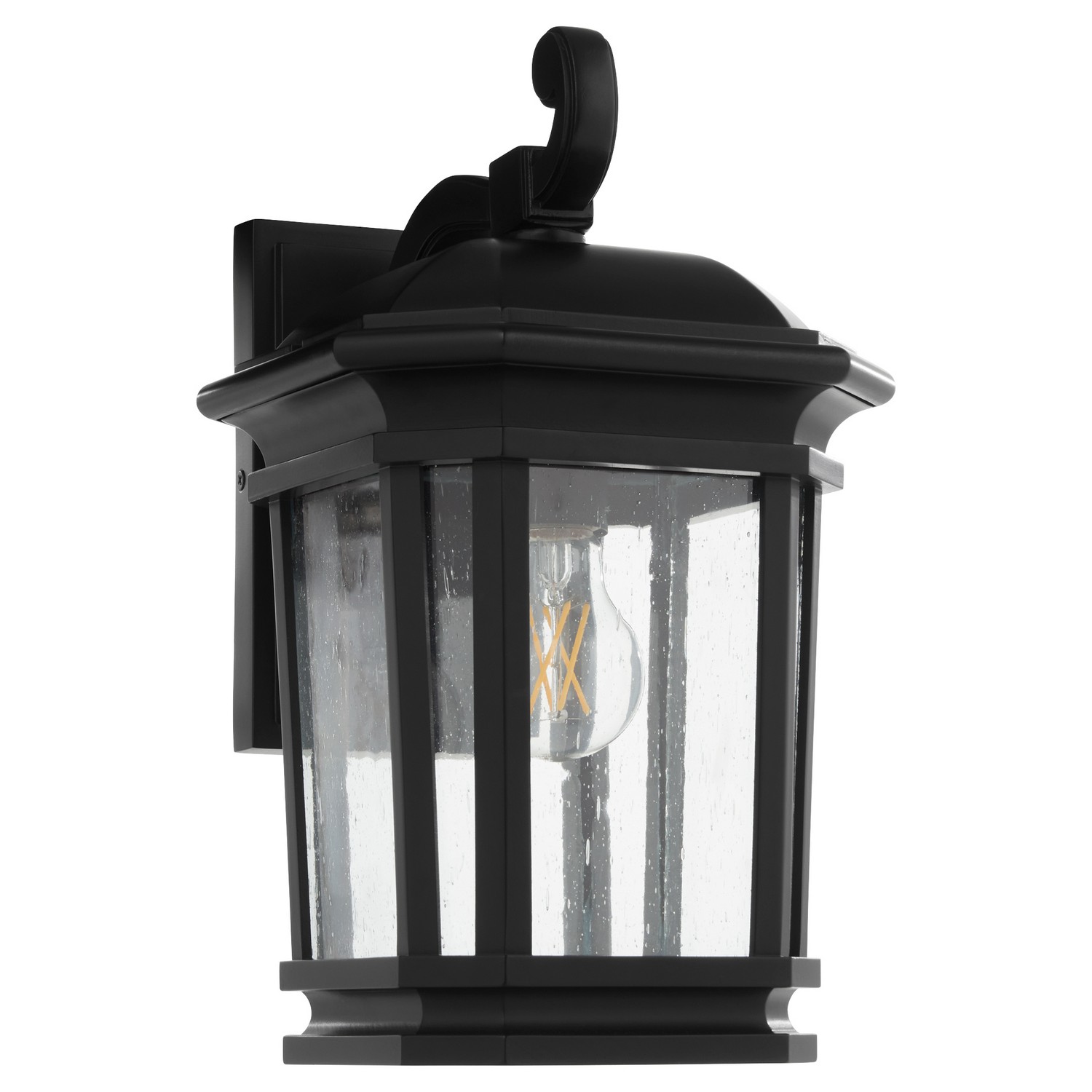 Quorum 714-8-59 Murphy 1 Light 14 inch Matte Black Outdoor Wall Lantern