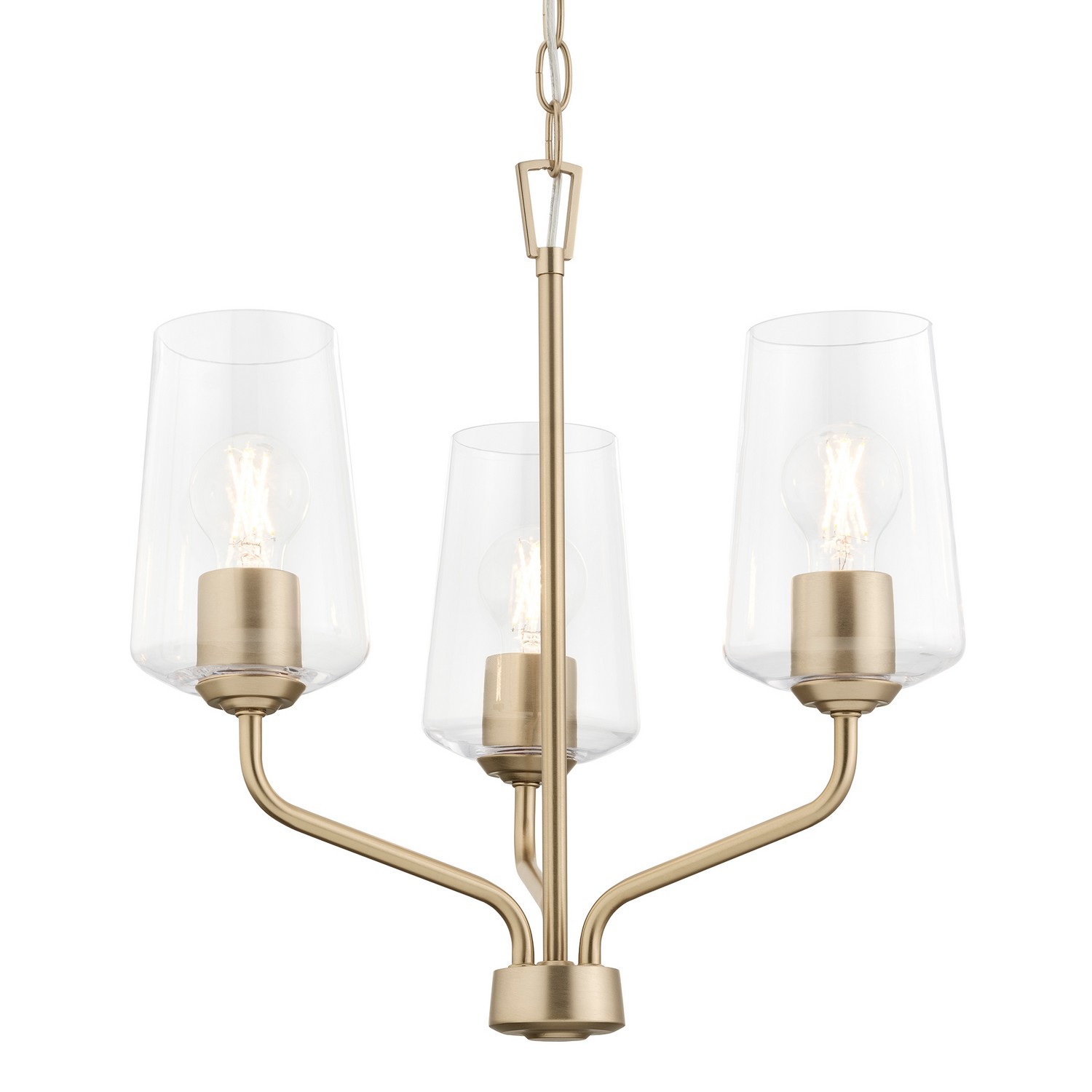 Photos - Chandelier / Lamp Progress Lighting Champagne Bronze Chandelier from the Celino Collection P400440-177 