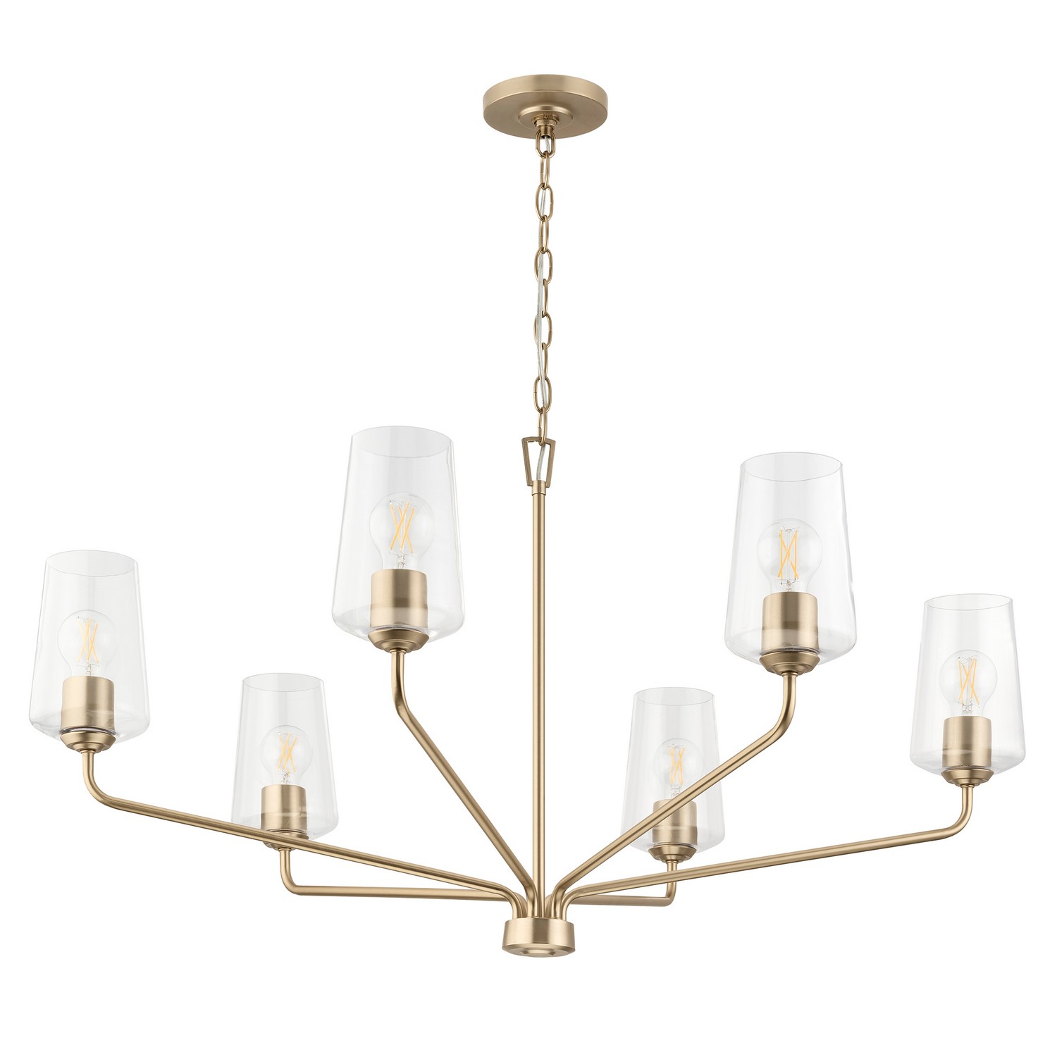 Photos - Chandelier / Lamp Progress Lighting Champagne Bronze Chandelier from the Celino Collection P400444-177