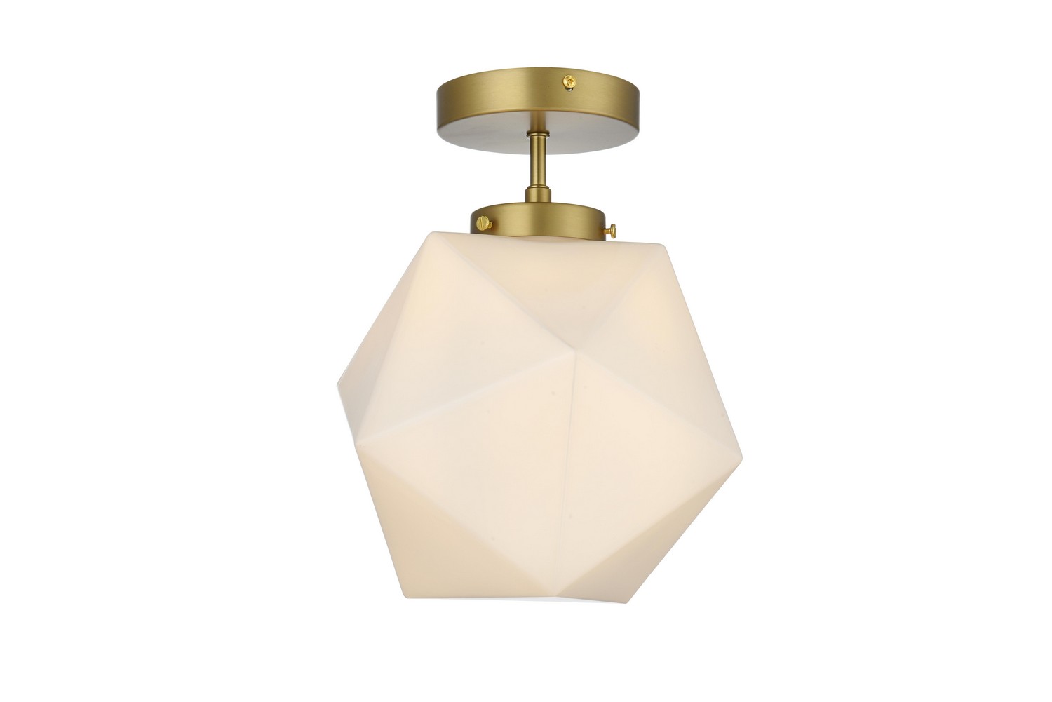 Satin Gold Flush Mount from the Lawrence Collection