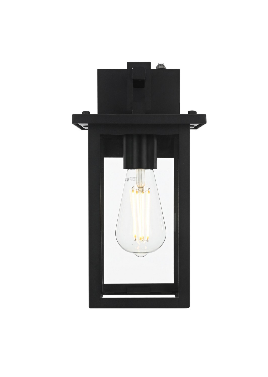 Photos - Chandelier / Lamp Elegant Lighting Black Outdoor Wall Sconce from the Venango Collection OD324W12BK 