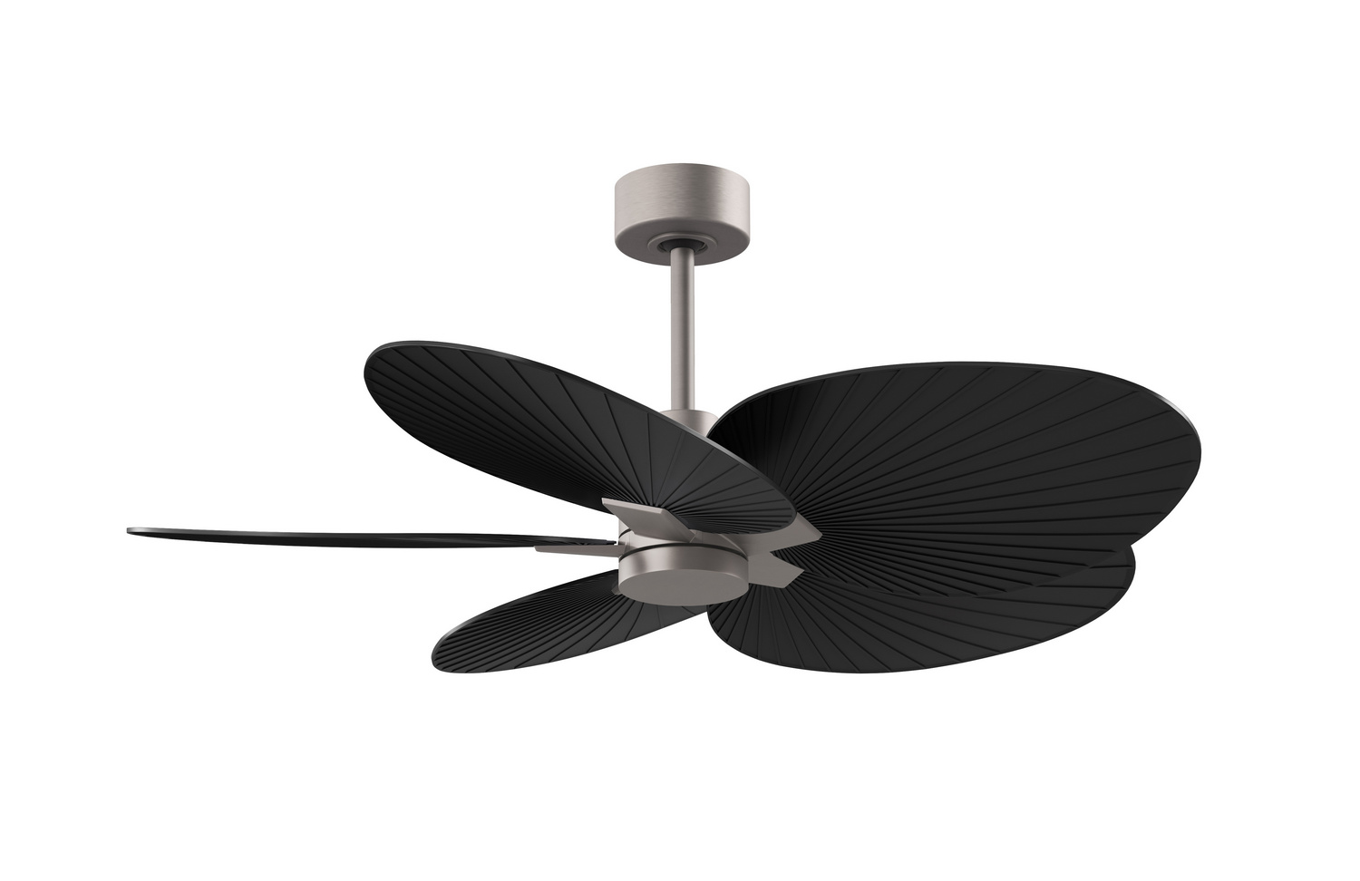 Matthews Fan Co AKTP-BN-BK Atlas Alessandra Tropical 48 inch Brushed Nickel with Matte Black Blades Ceiling Fan