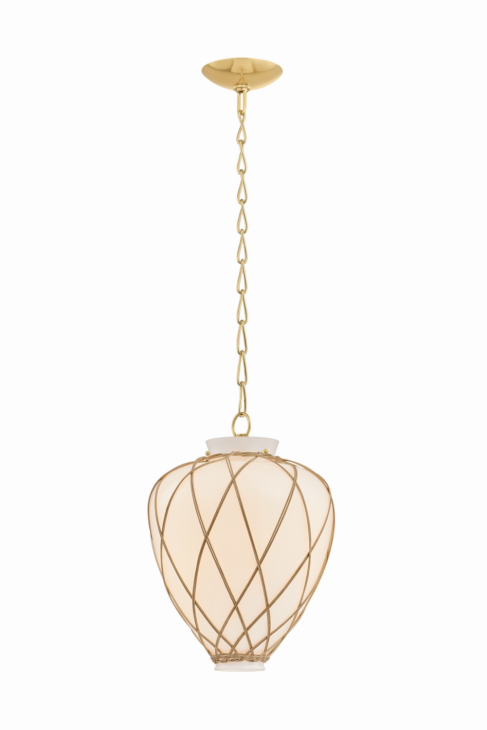 Aged Brass Pendant from the Apple Valley Collection