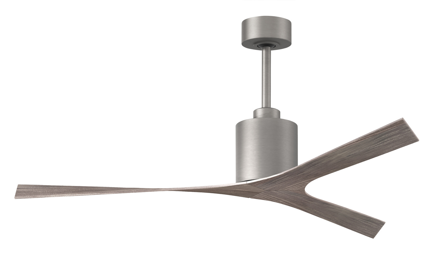 Matthews Fan Co MK-BN-OO Atlas Molly 56 inch Brushed Nickel with Old Oak Tone Blades Ceiling Fan