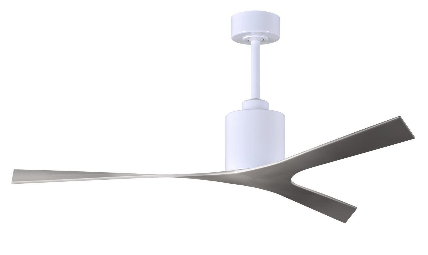 Matthews Fan Company Molly 56 Inch Ceiling Fan with Light Kit Molly - MK-WH-BN - Modern Contemporary