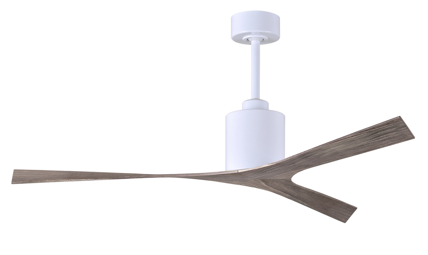 Matthews Fan Co MK-WH-OO Atlas Molly 56 inch Gloss White with Old Oak Tone Blades Ceiling Fan